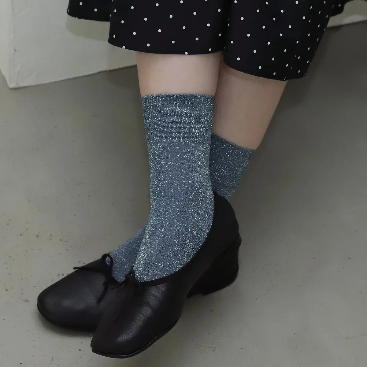 011132682 Sparkly Ankle Socks S