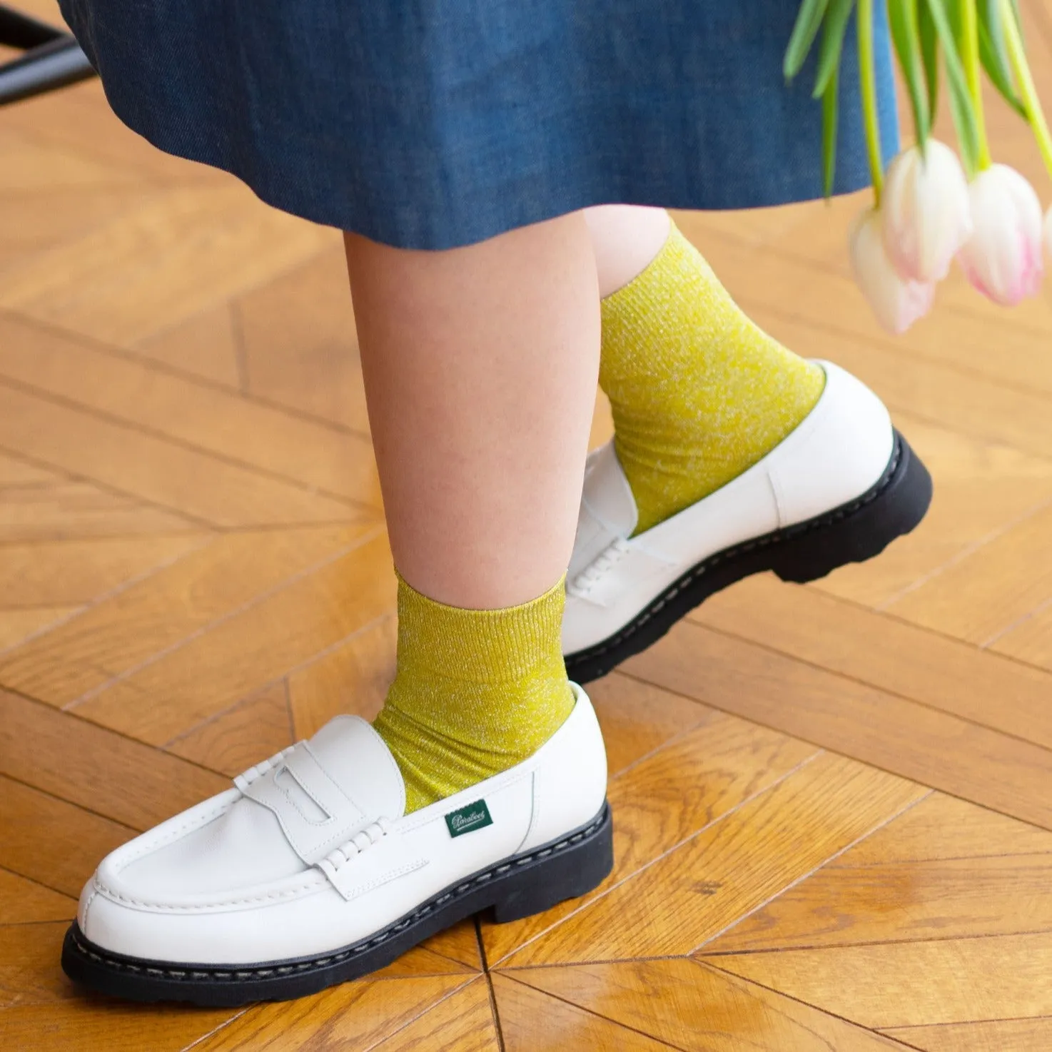 011132682 Sparkly Ankle Socks S