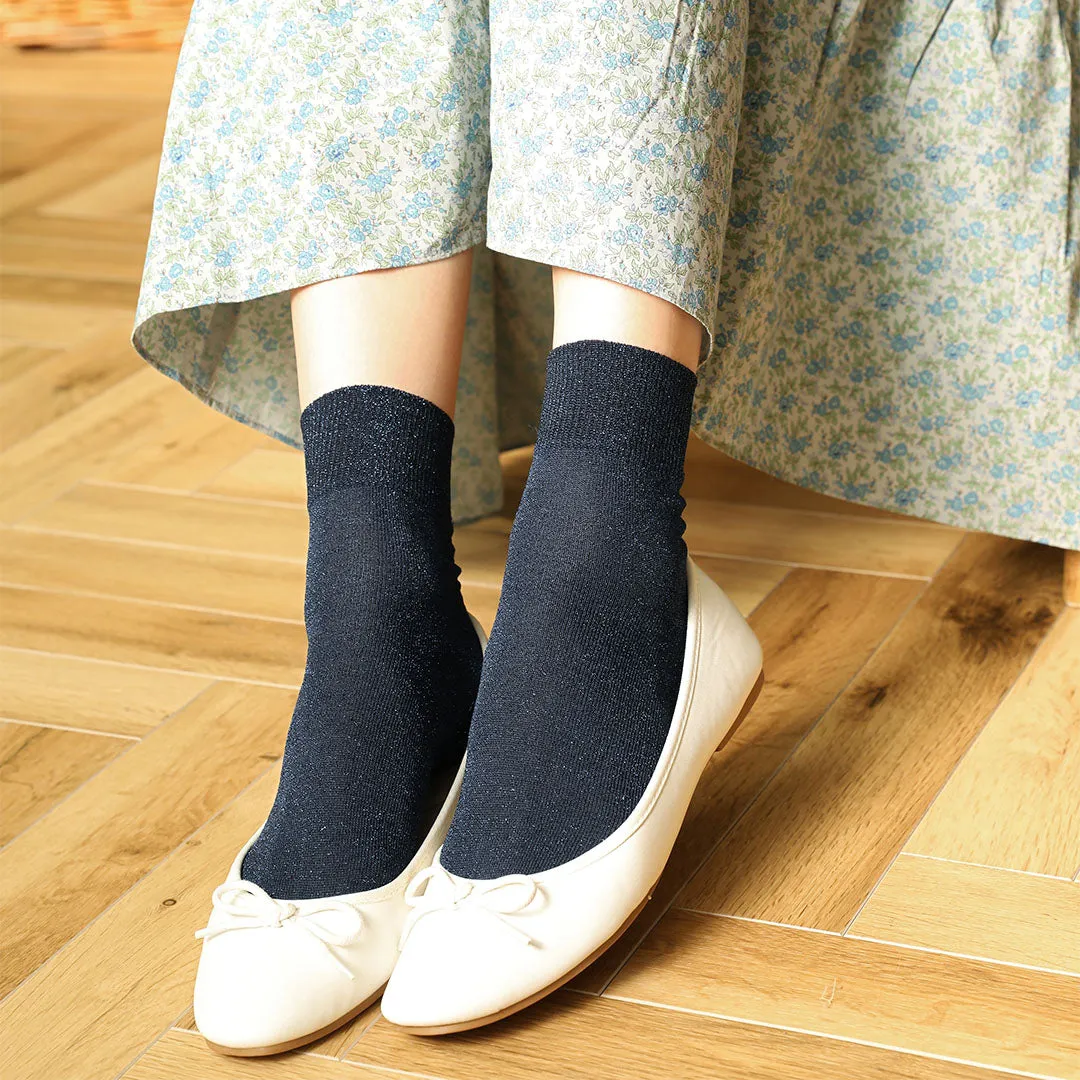 011132682 Sparkly Ankle Socks S