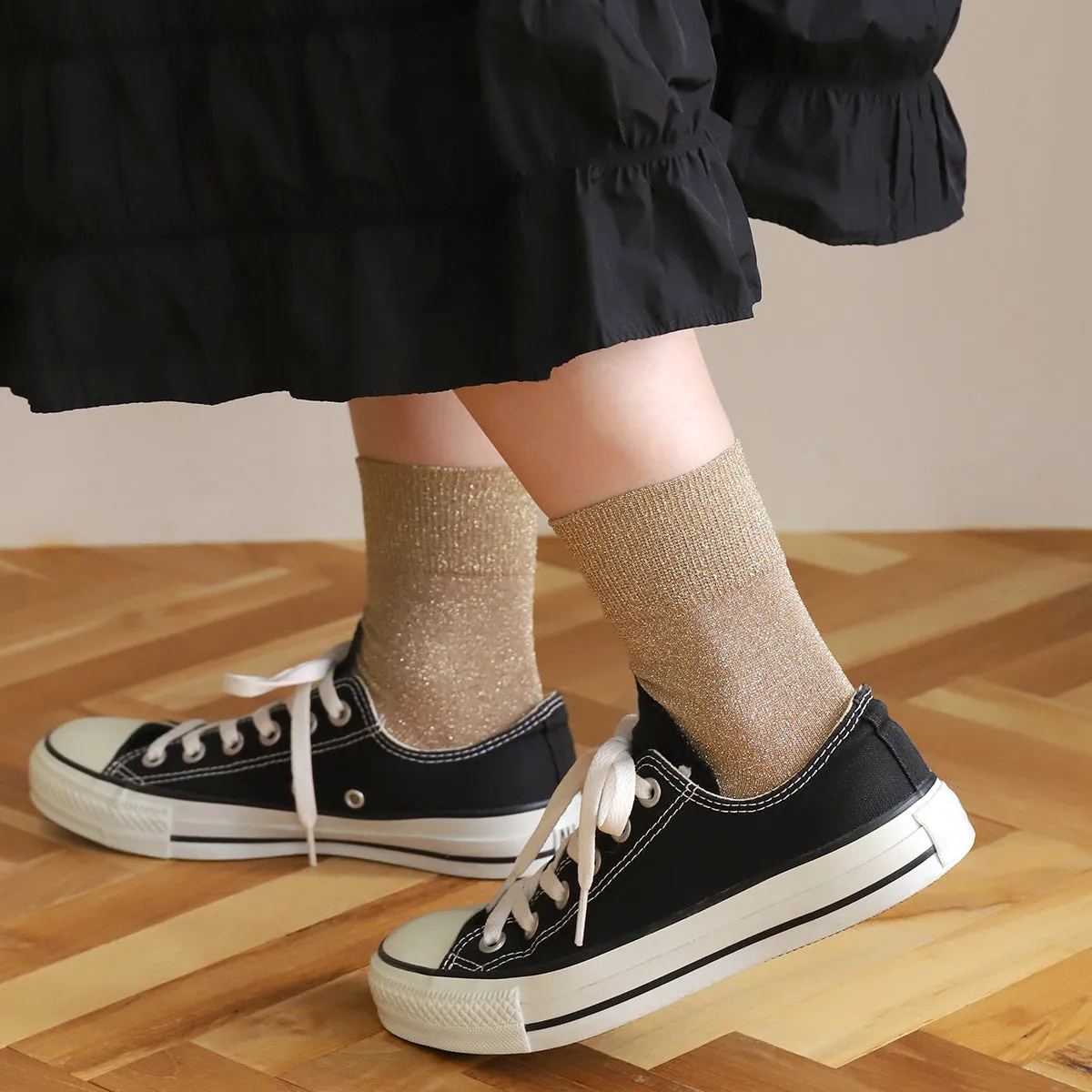 011132682 Sparkly Ankle Socks S