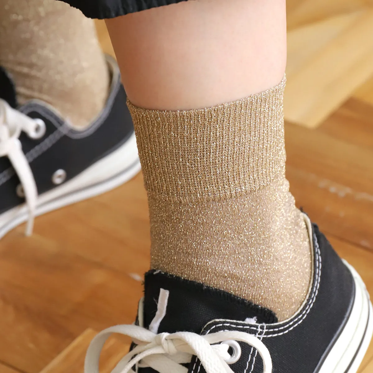 011132682 Sparkly Ankle Socks S
