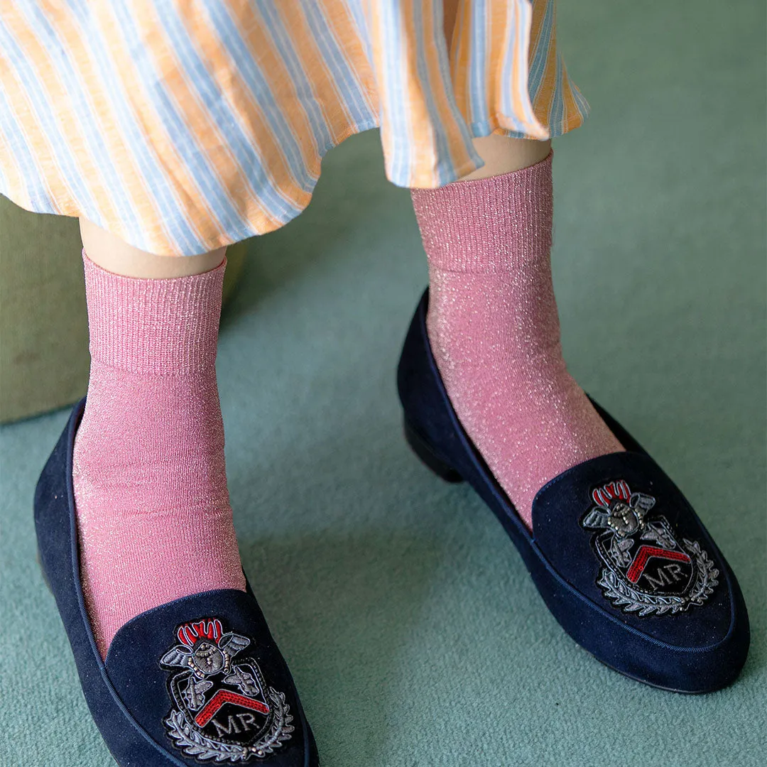 011132682 Sparkly Ankle Socks S