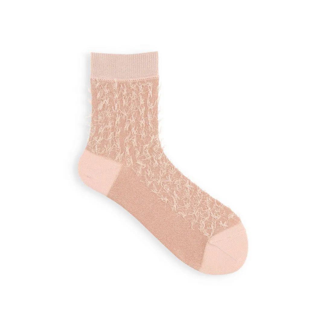 021132392 Fringe Style Low Crew Socks