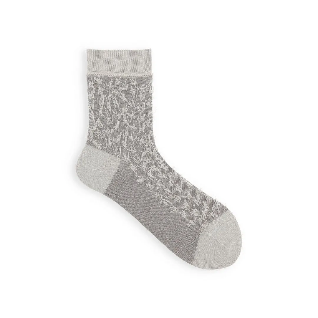 021132392 Fringe Style Low Crew Socks