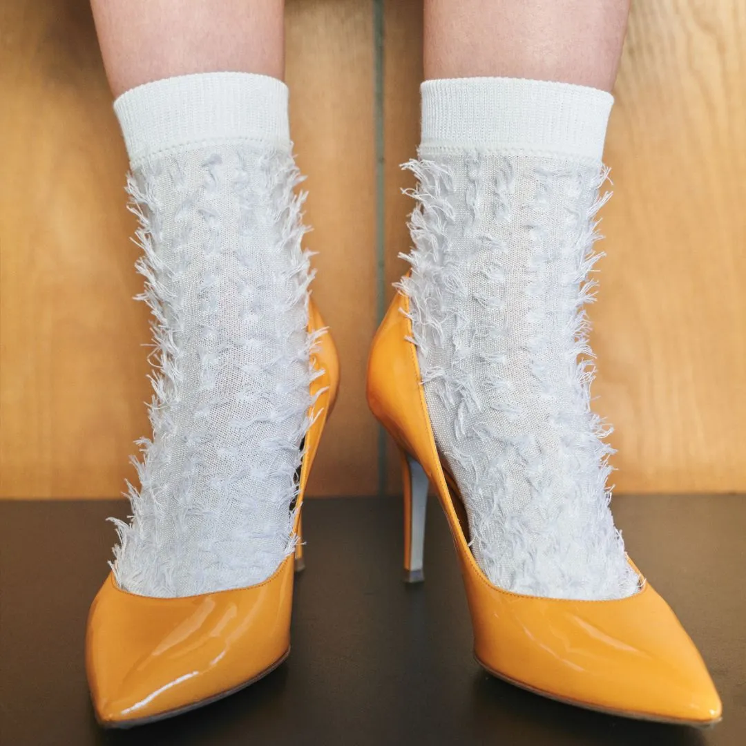 021132392 Fringe Style Low Crew Socks