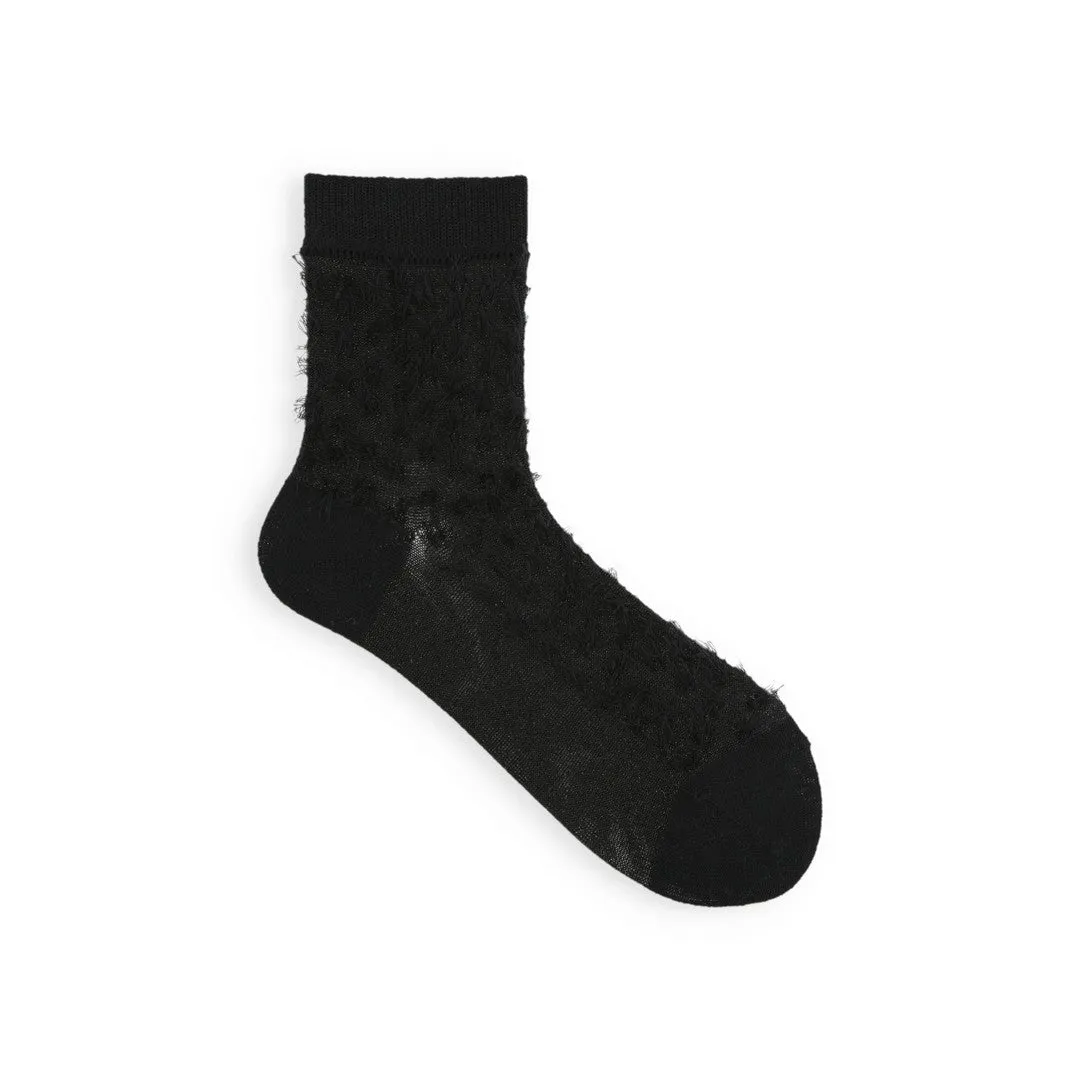 021132392 Fringe Style Low Crew Socks