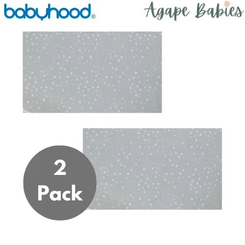 [2-Pack] Babyhood Amani Bebe -Jersey Cotton Compact Fitted Sheet -3 Design