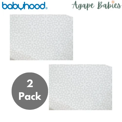 [2-Pack] Babyhood  Amani Bebe - Jersey Cotton Oval Fitted Sheet - 4 Design