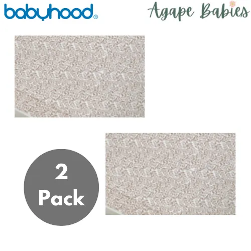 [2-Pack] Babyhood  Amani Bebe - Jersey Cotton Oval Fitted Sheet - 4 Design