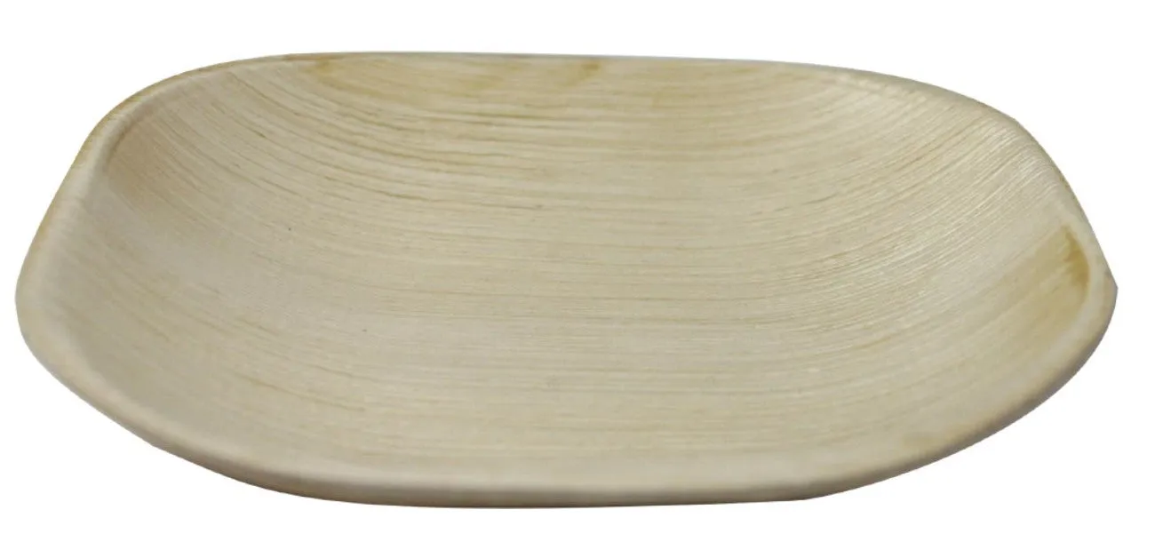 4" Square Flat Festivalware Palm Plate (case)
