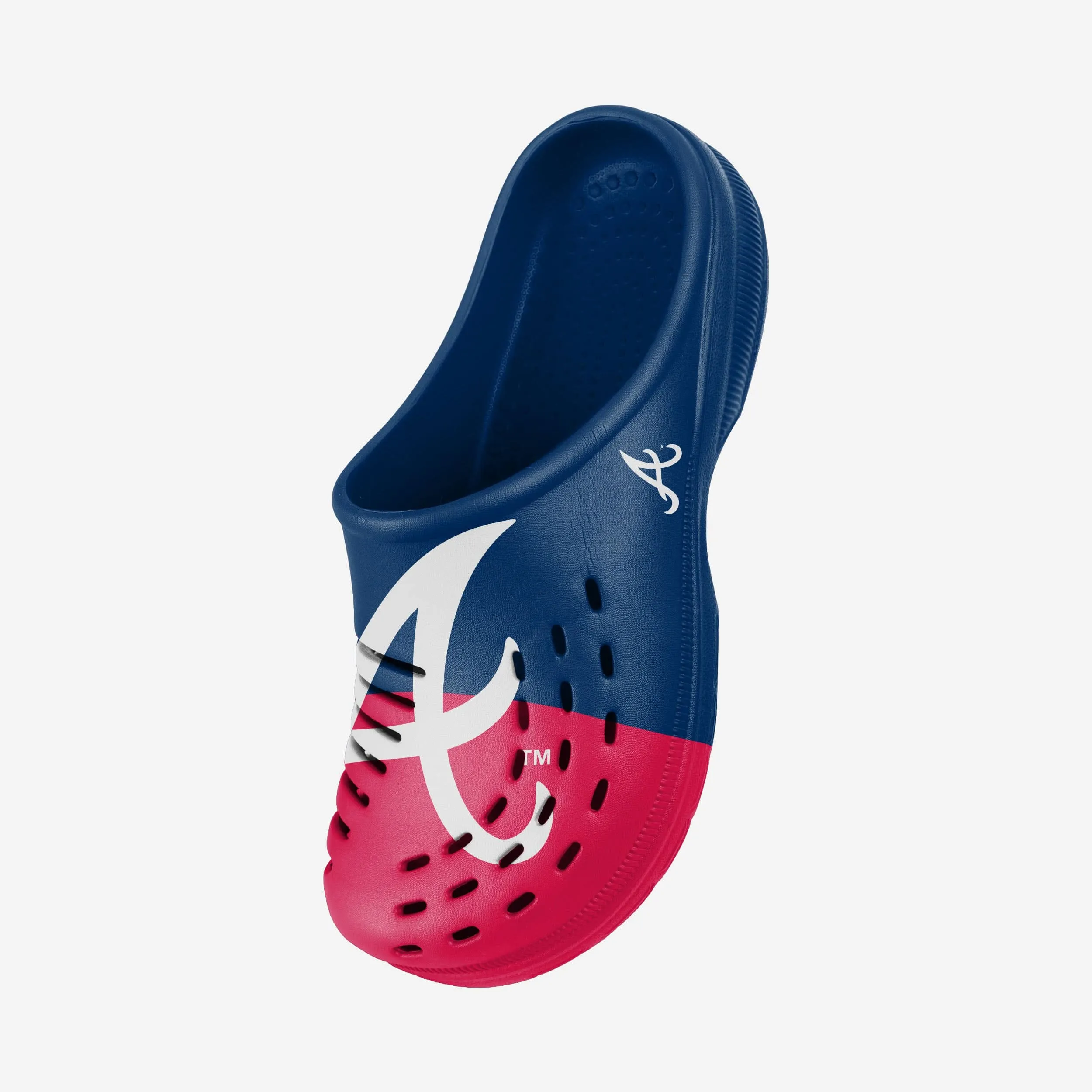 Atlanta Braves Mens Colorblock Big Logo Clog
