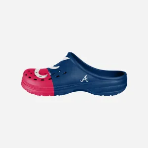 Atlanta Braves Mens Colorblock Big Logo Clog
