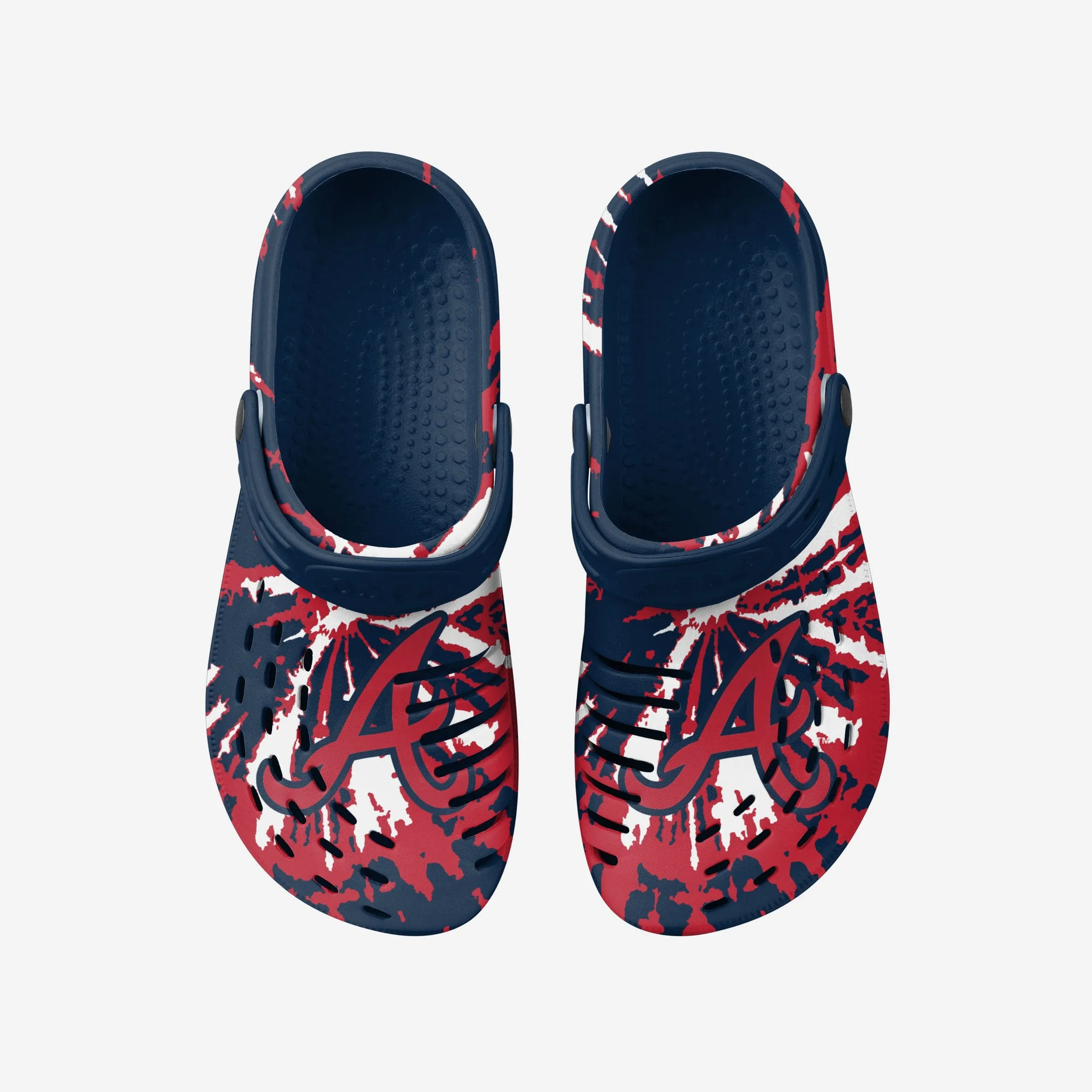 Atlanta Braves Tie-Dye Clog With Strap
