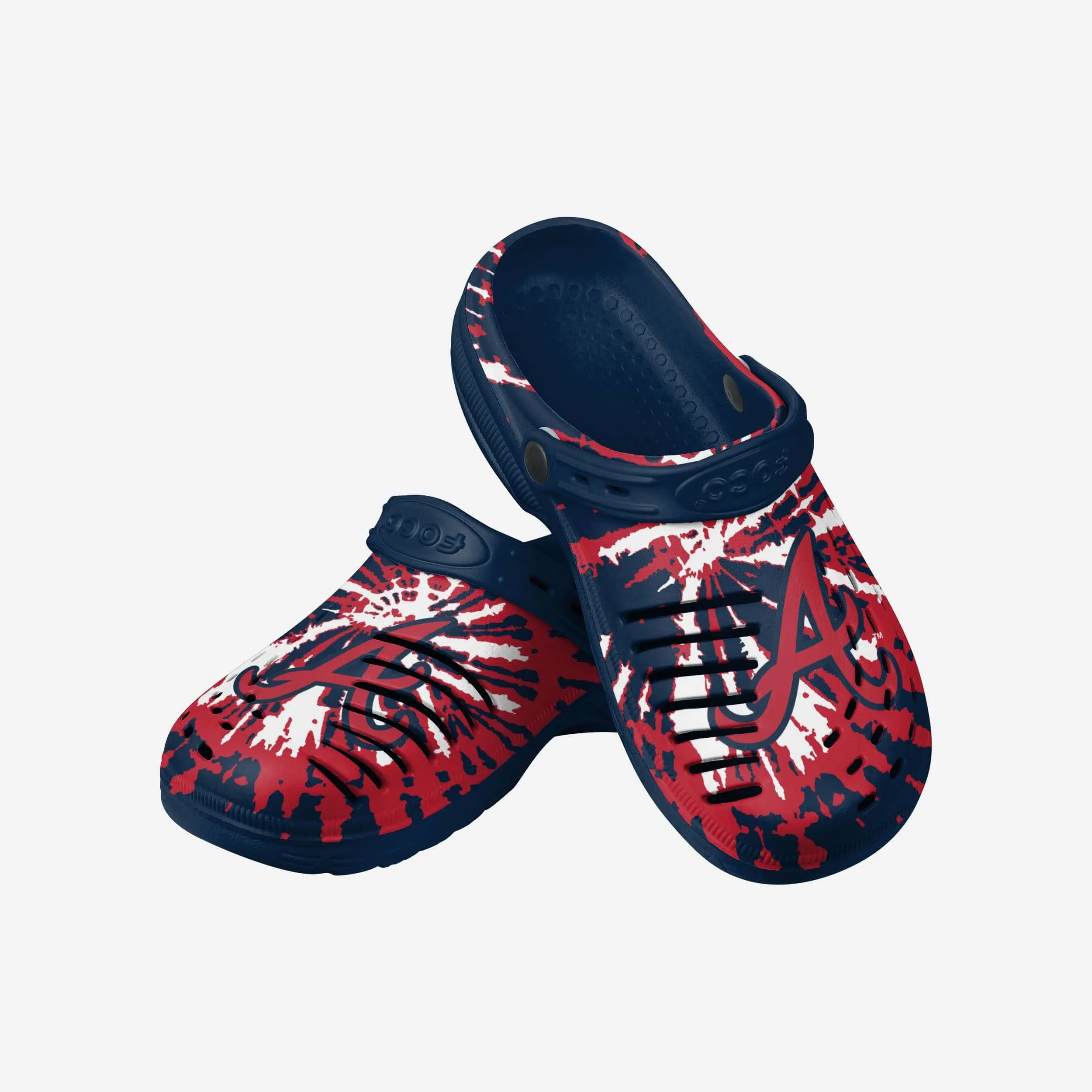 Atlanta Braves Tie-Dye Clog With Strap