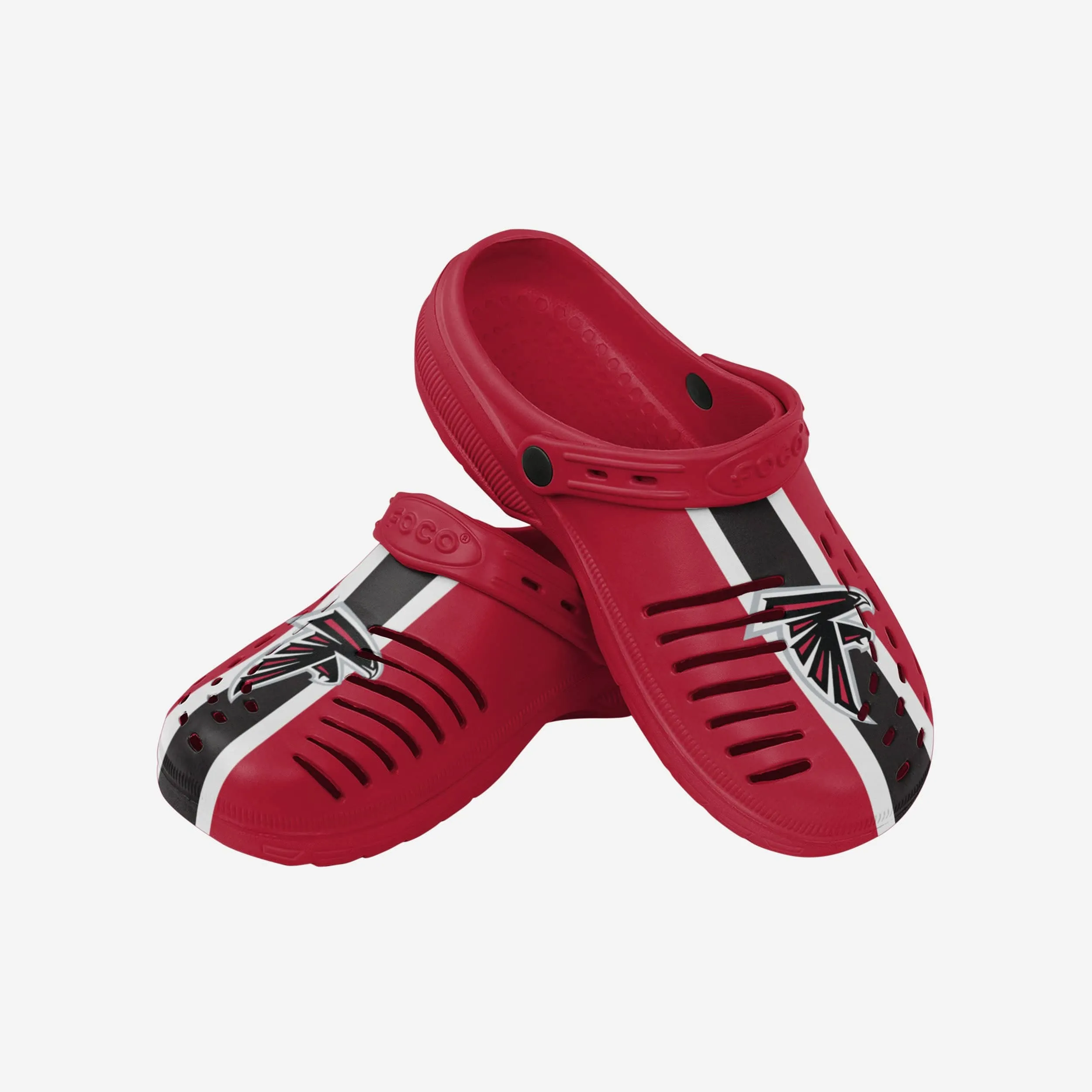 Atlanta Falcons Team Stripe Clog With Strap