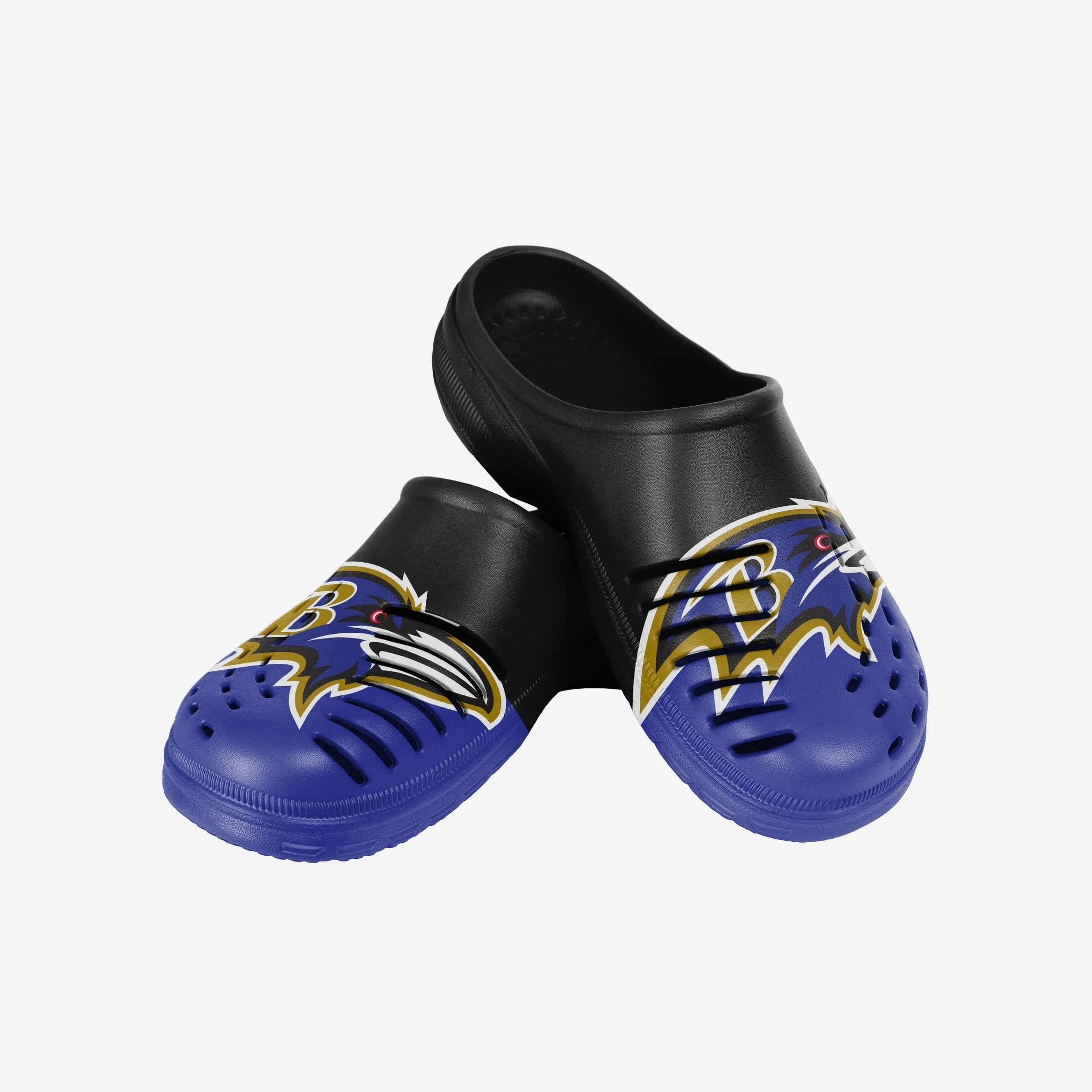 Baltimore Ravens Colorblock Big Logo Clog