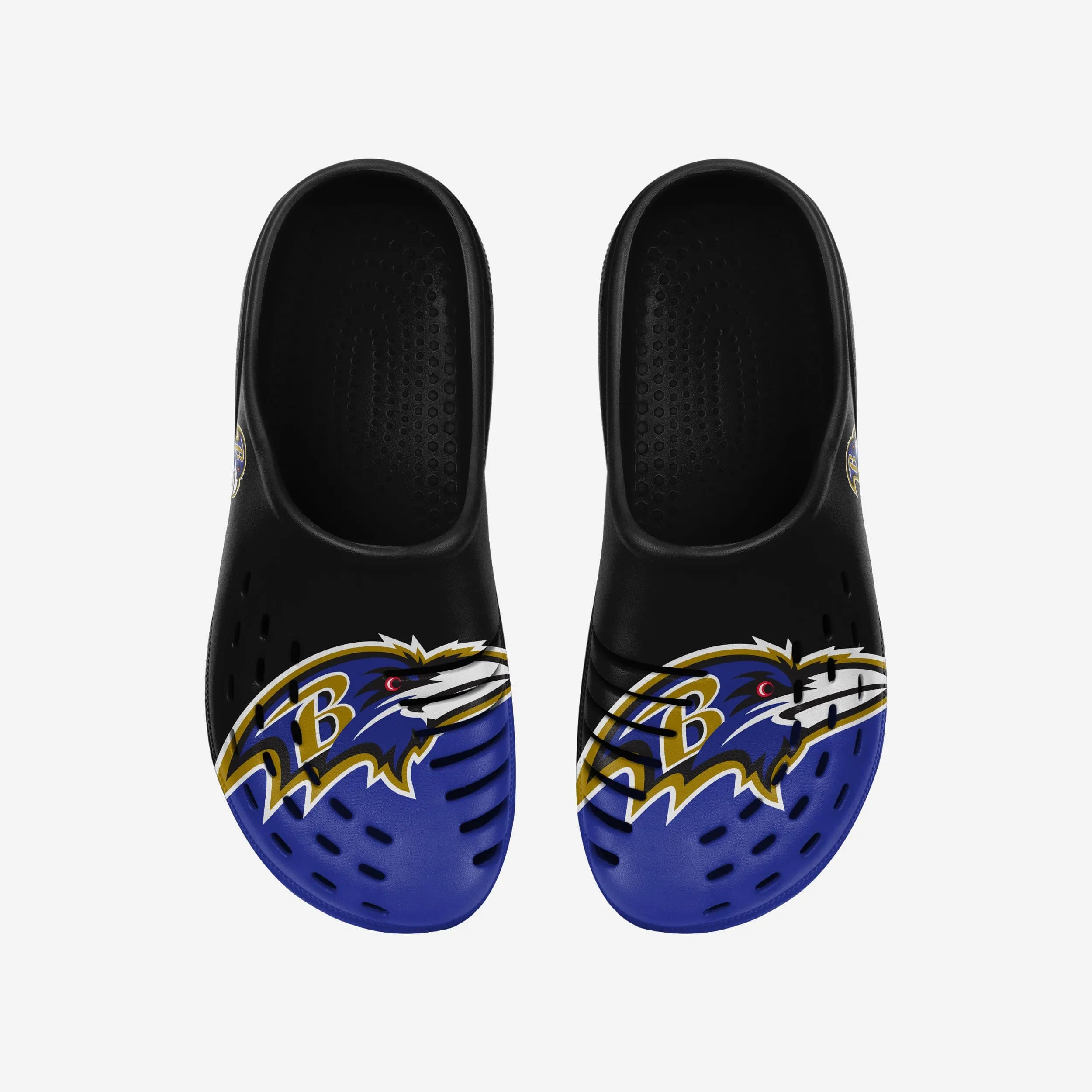 Baltimore Ravens Colorblock Big Logo Clog