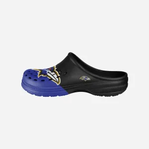 Baltimore Ravens Colorblock Big Logo Clog