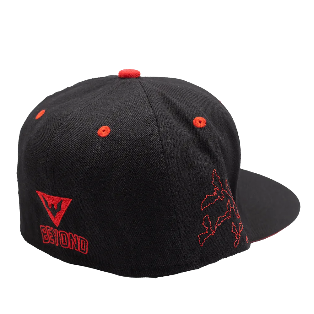 BLACK BATMAN BEYOND FITTED HAT