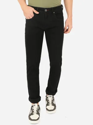 Black Solid Straight Fit Jeans | Greenfibre