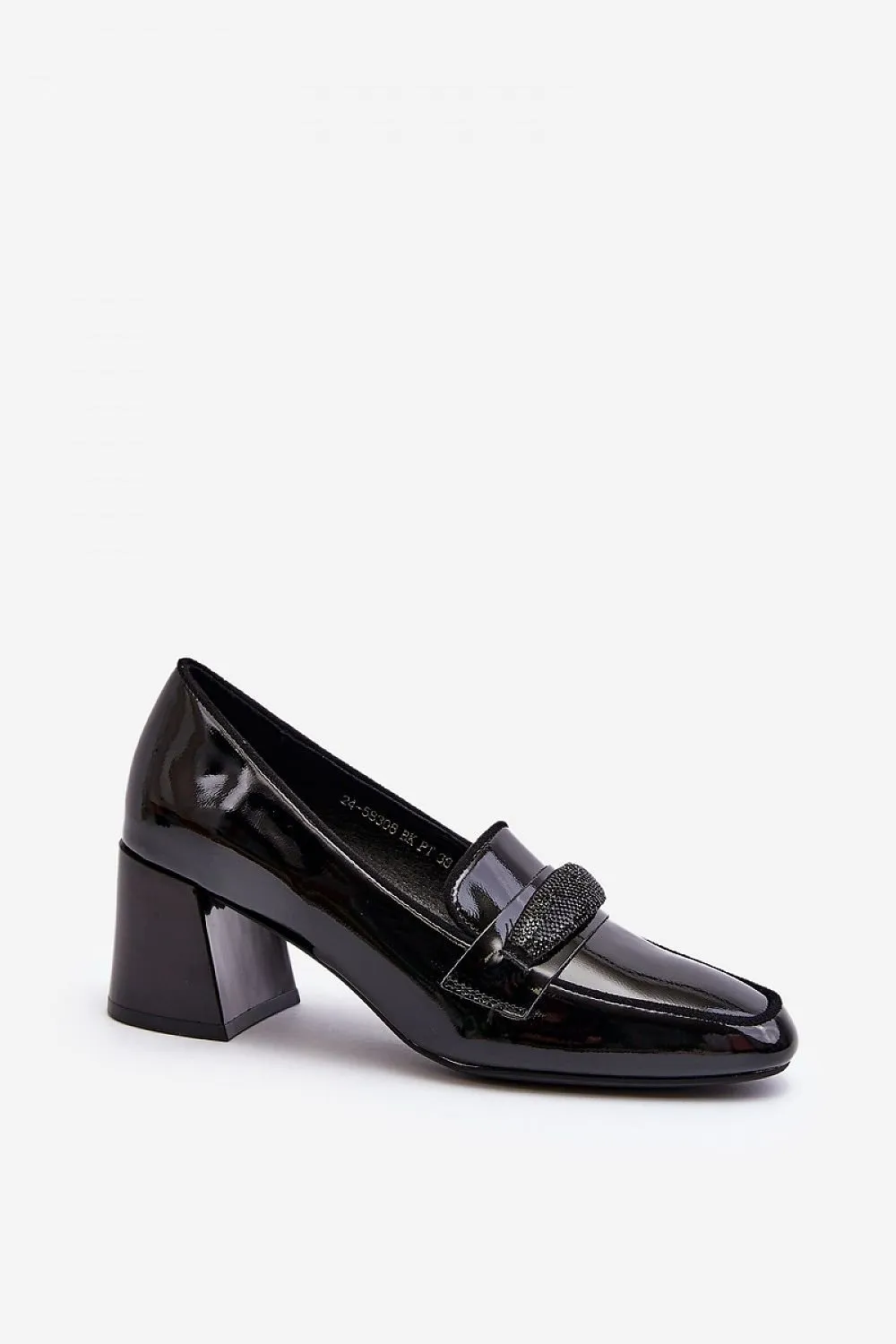 Block heel pumps