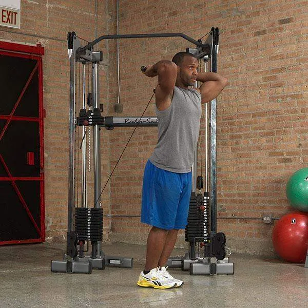 Body-Solid Functional Trainer with 310 Pound Stacks Cable Crossover Trainer Machine