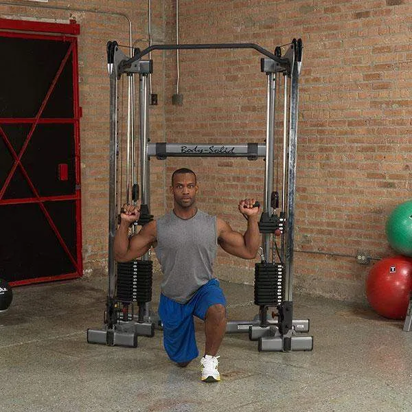 Body-Solid Functional Trainer with 310 Pound Stacks Cable Crossover Trainer Machine