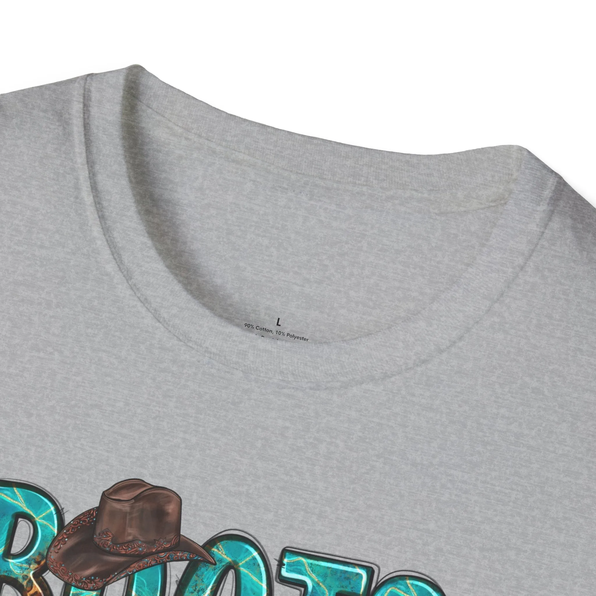 Boots and Bling, Cowgirl Shirt, Turquoise and Leopard Shirt, Rodeo Tee, Softstyle T-Shirt