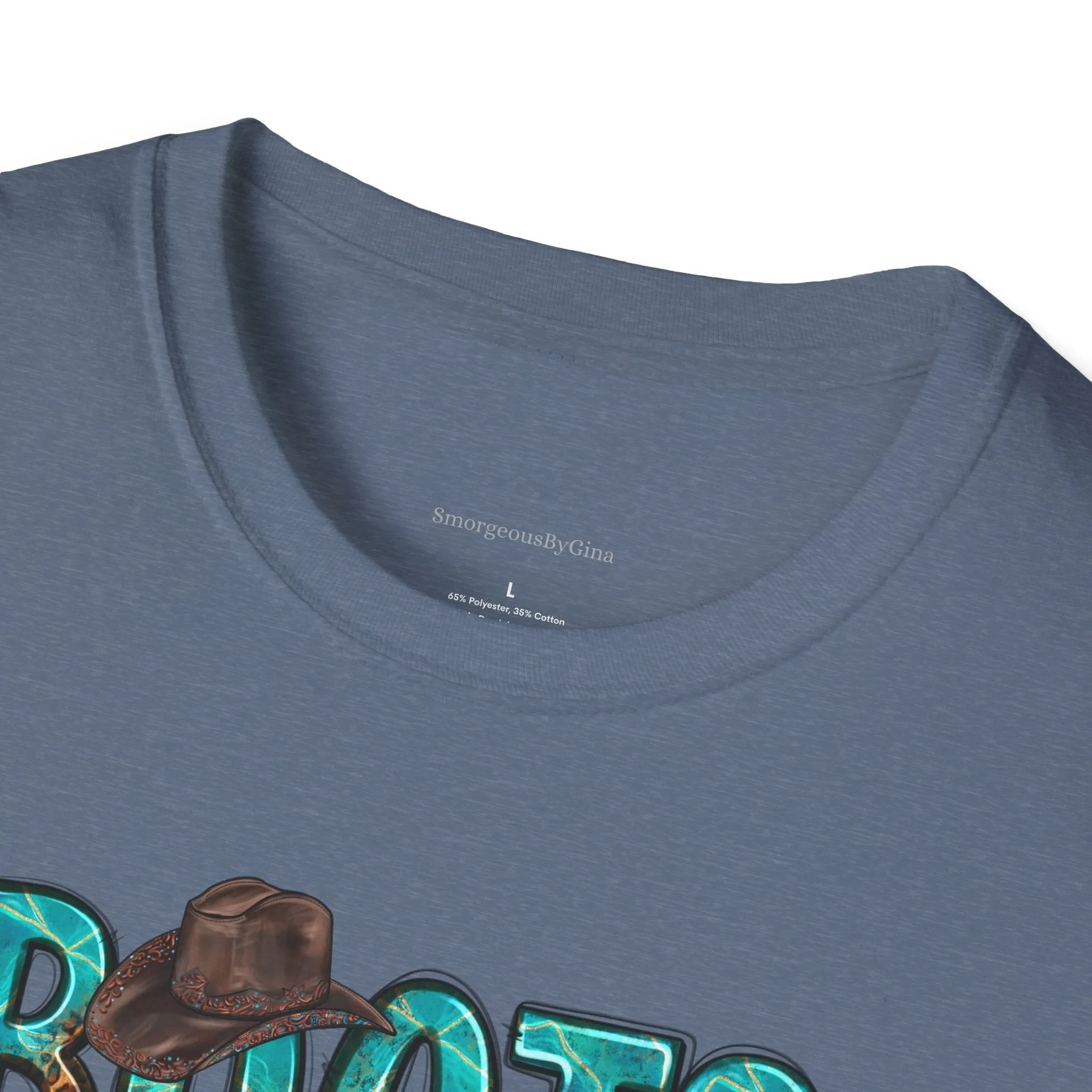 Boots and Bling, Cowgirl Shirt, Turquoise and Leopard Shirt, Rodeo Tee, Softstyle T-Shirt