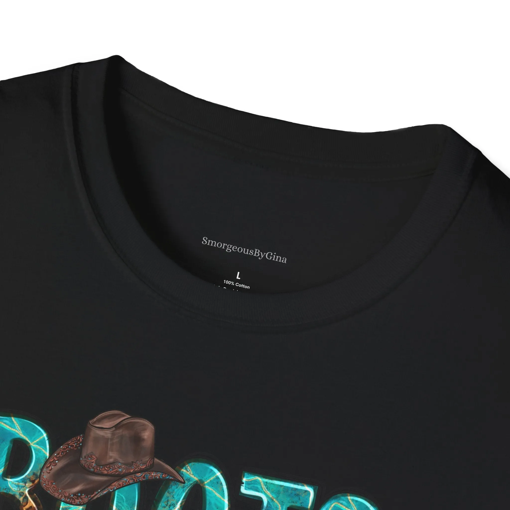 Boots and Bling, Cowgirl Shirt, Turquoise and Leopard Shirt, Rodeo Tee, Softstyle T-Shirt
