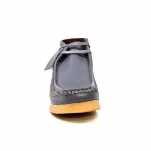 British Walkers New Castle Men's Gray Leather and Suede Ankle Boots