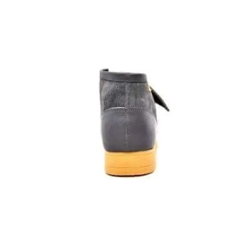 British Walkers New Castle Men's Gray Leather and Suede Ankle Boots