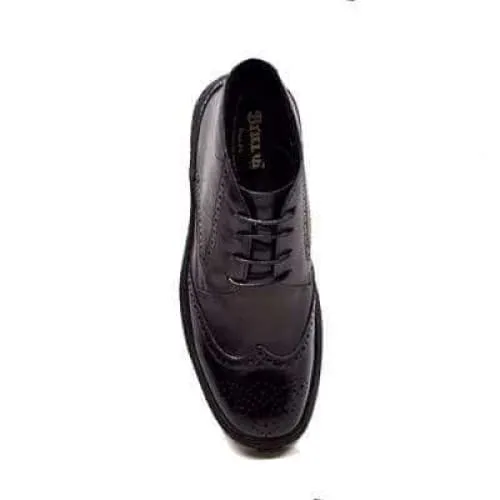 British Walkers Playboy Classic Wingtip Men's Black Leather TPR Ankle Boots
