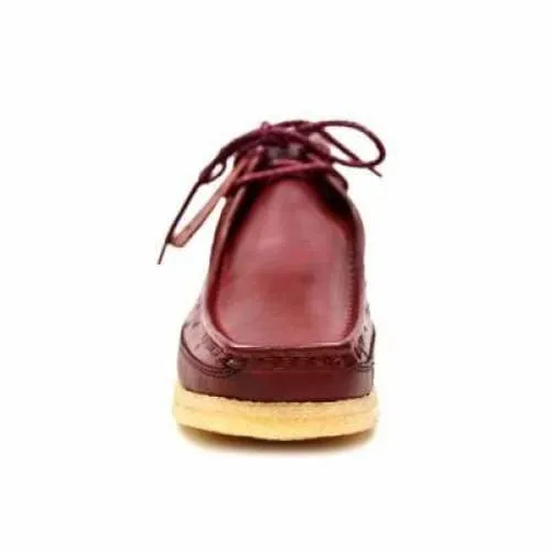 British Walkers Walker 100 Men's Burgundy Ostrich Leather Ankle Boots