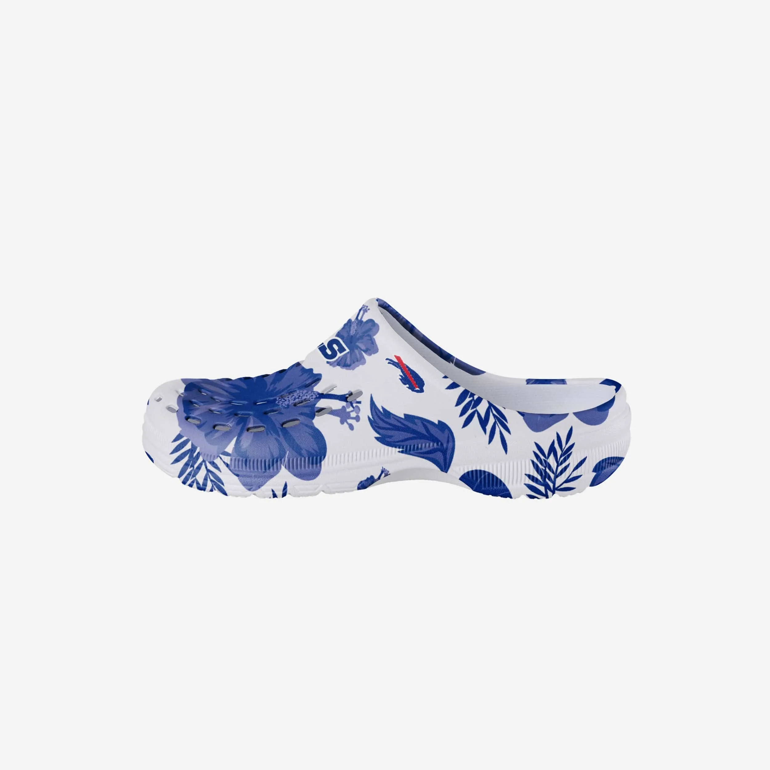 Buffalo Bills Womens Floral White Clog