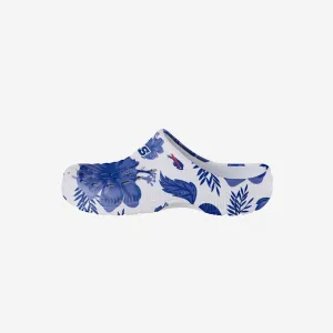 Buffalo Bills Womens Floral White Clog