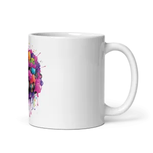 Burst Vision White Glossy Mug