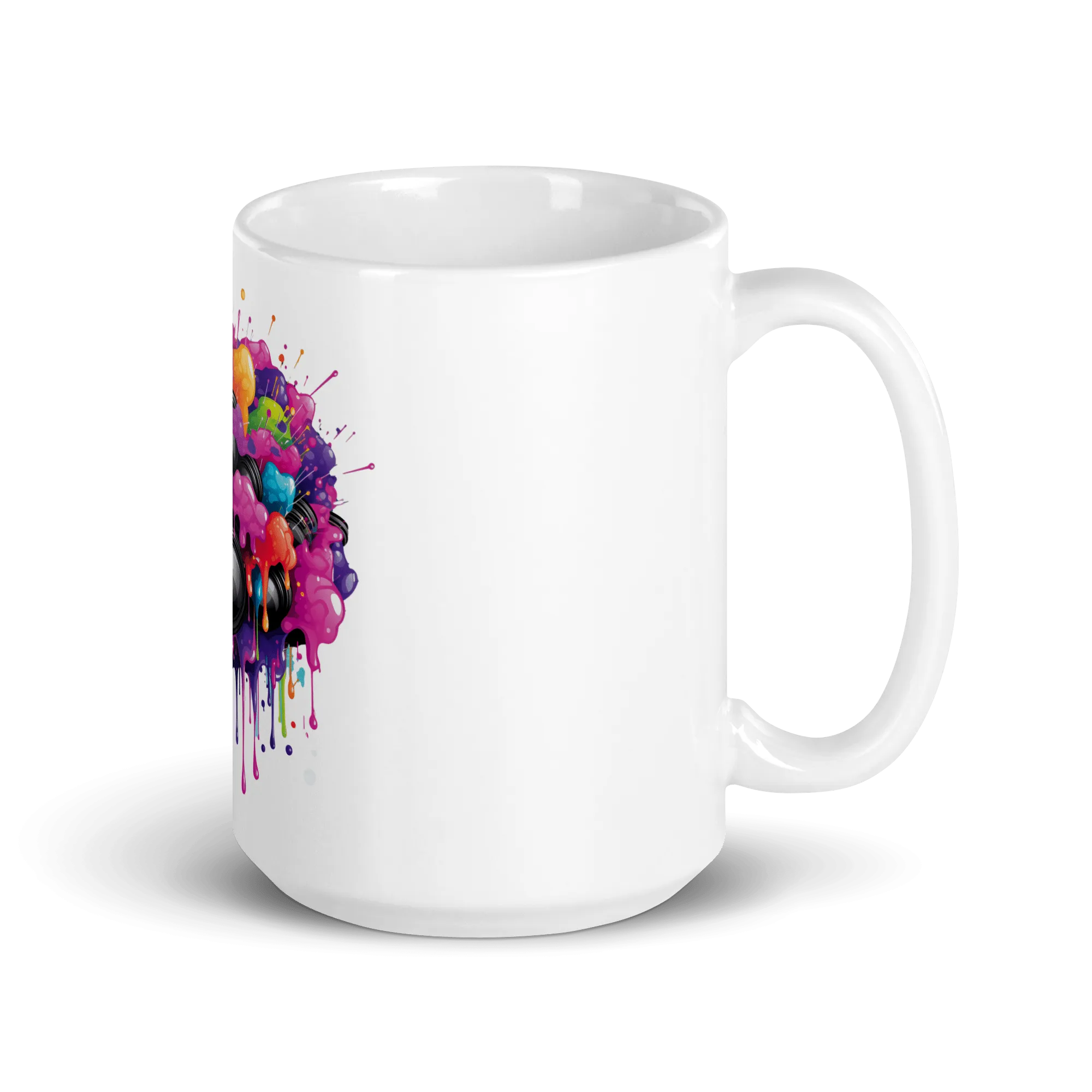 Burst Vision White Glossy Mug