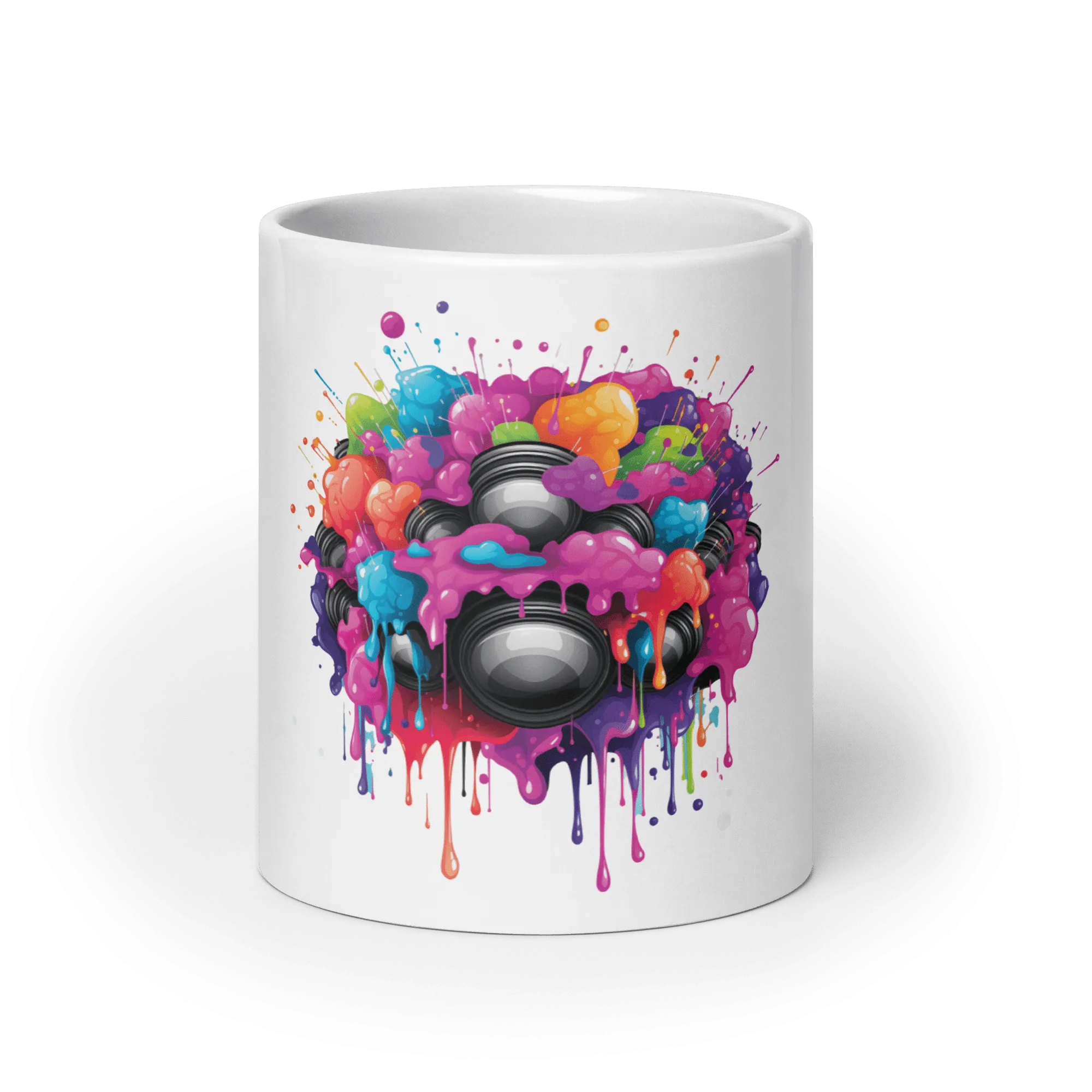 Burst Vision White Glossy Mug
