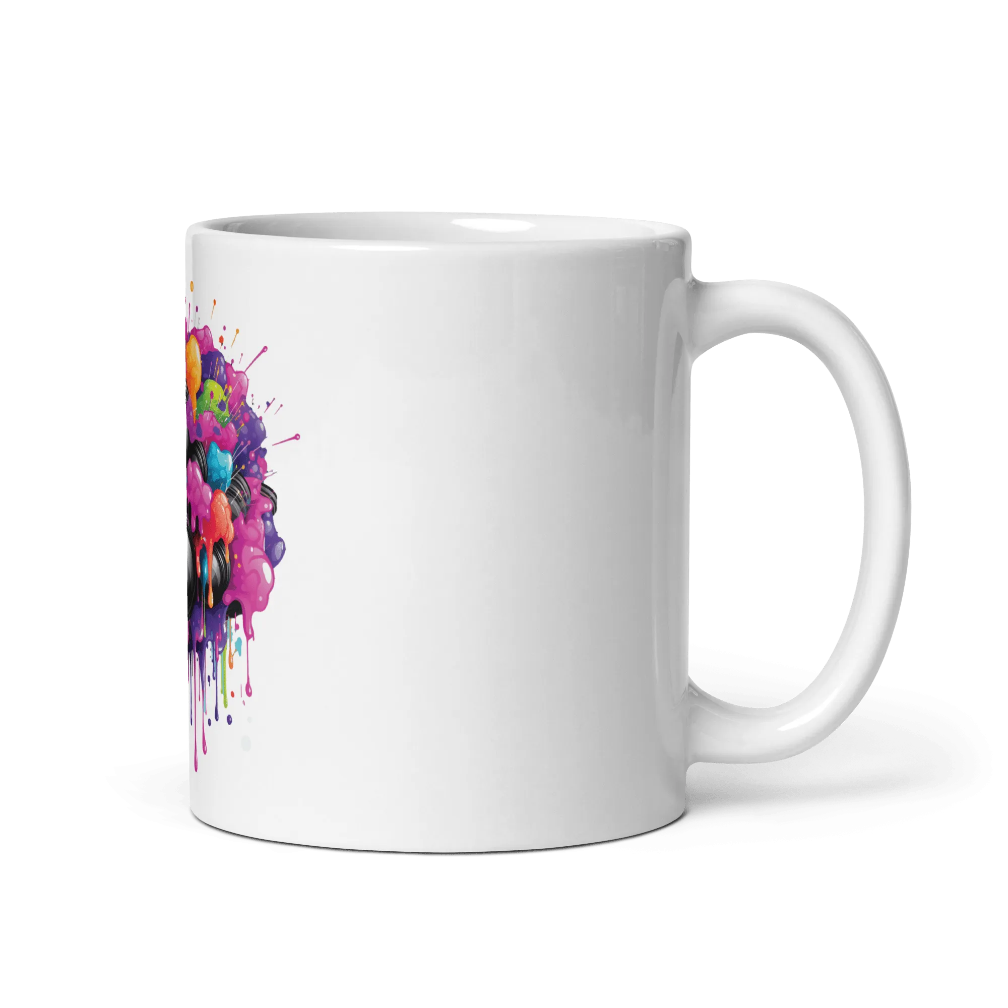 Burst Vision White Glossy Mug