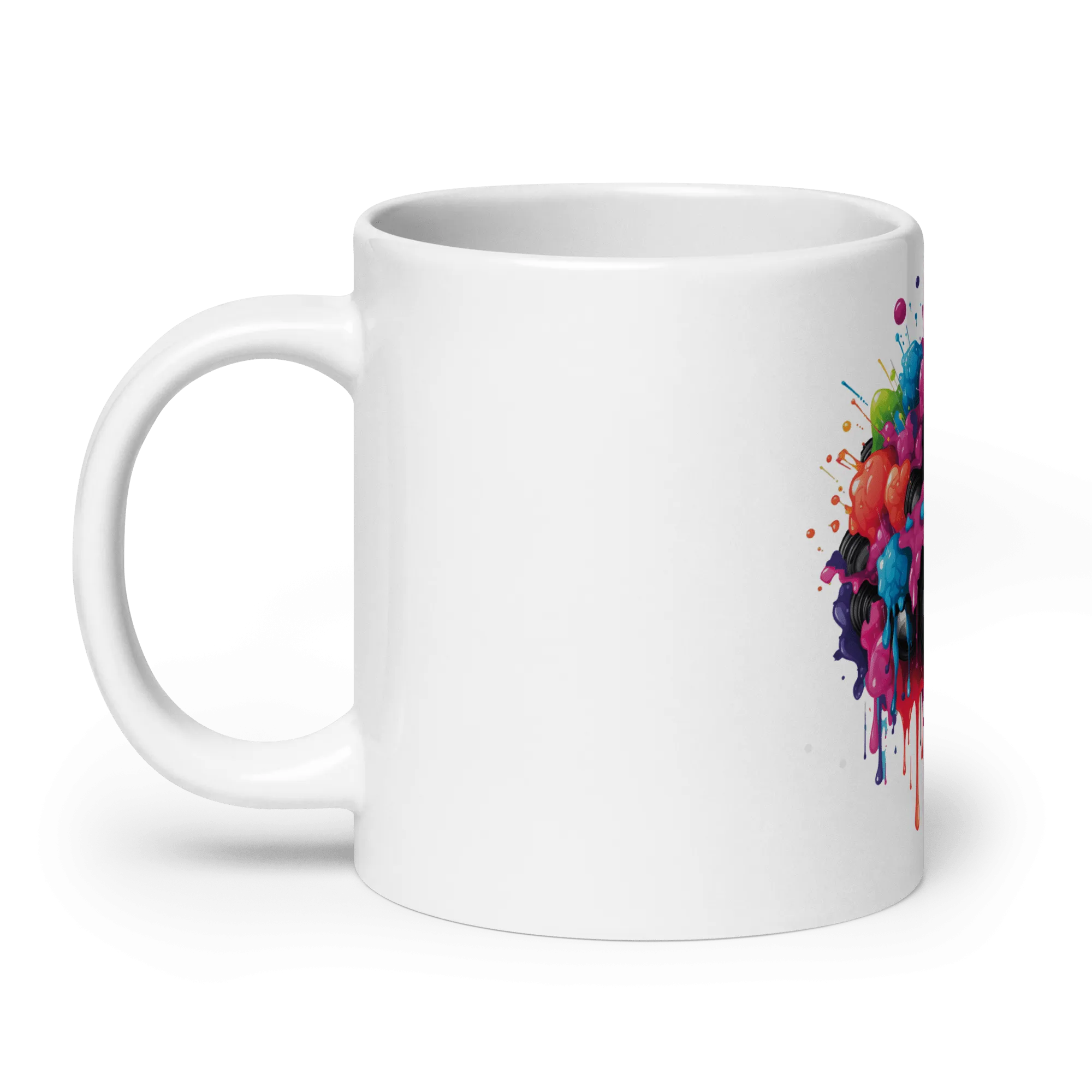 Burst Vision White Glossy Mug