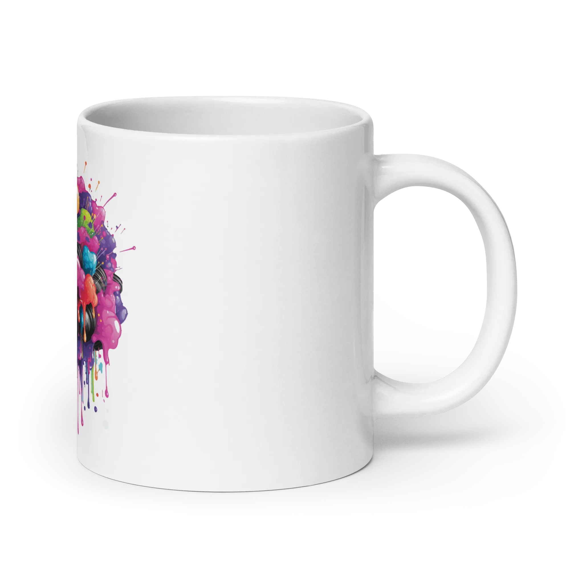 Burst Vision White Glossy Mug