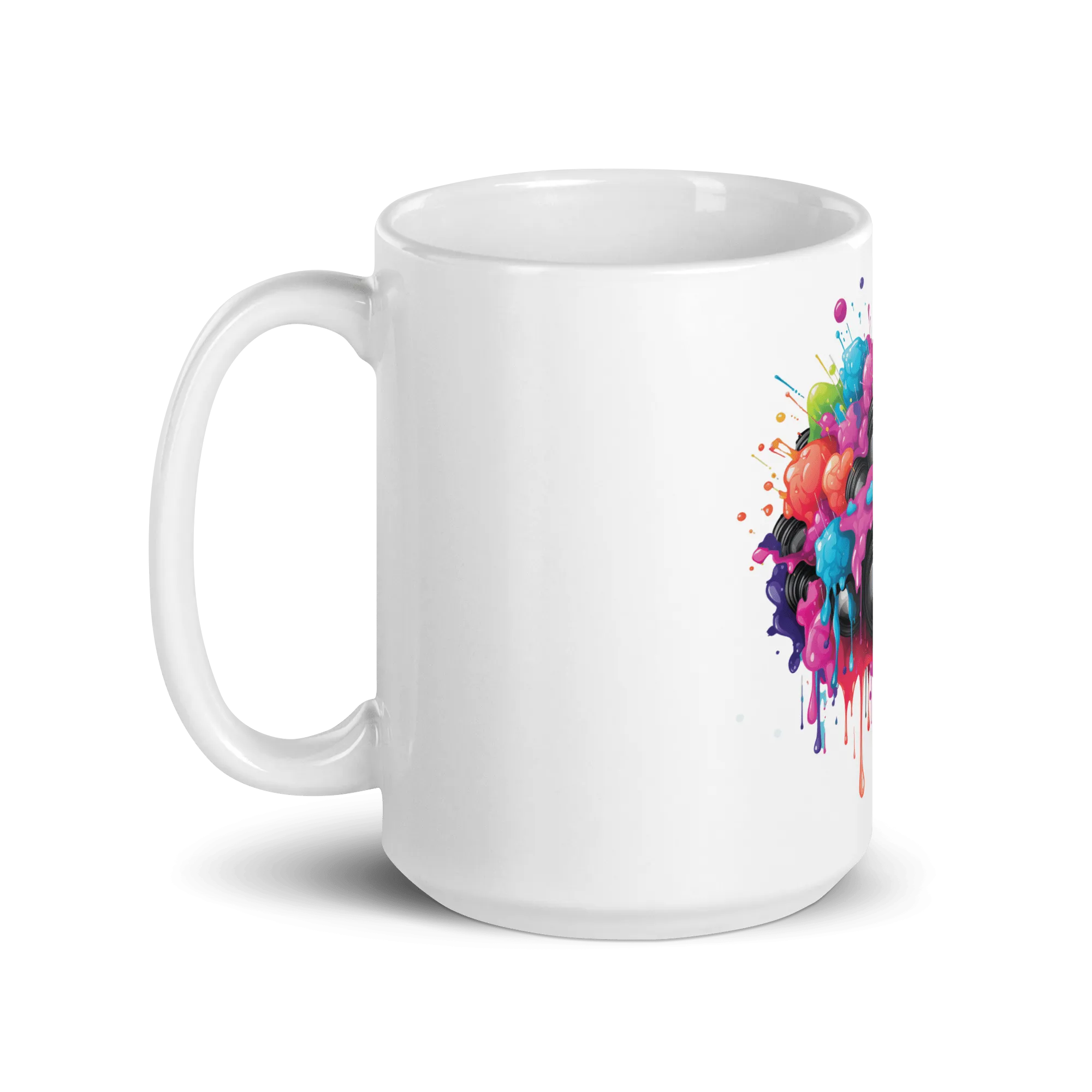 Burst Vision White Glossy Mug
