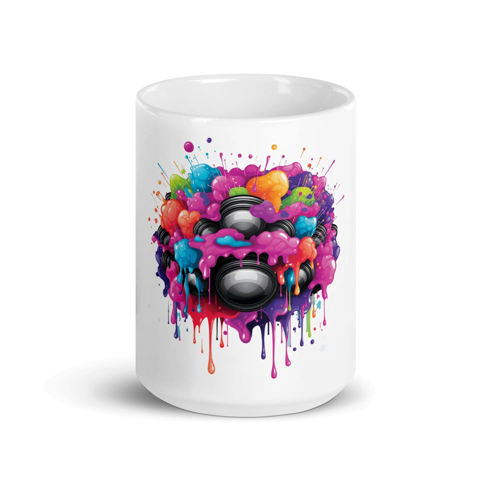 Burst Vision White Glossy Mug