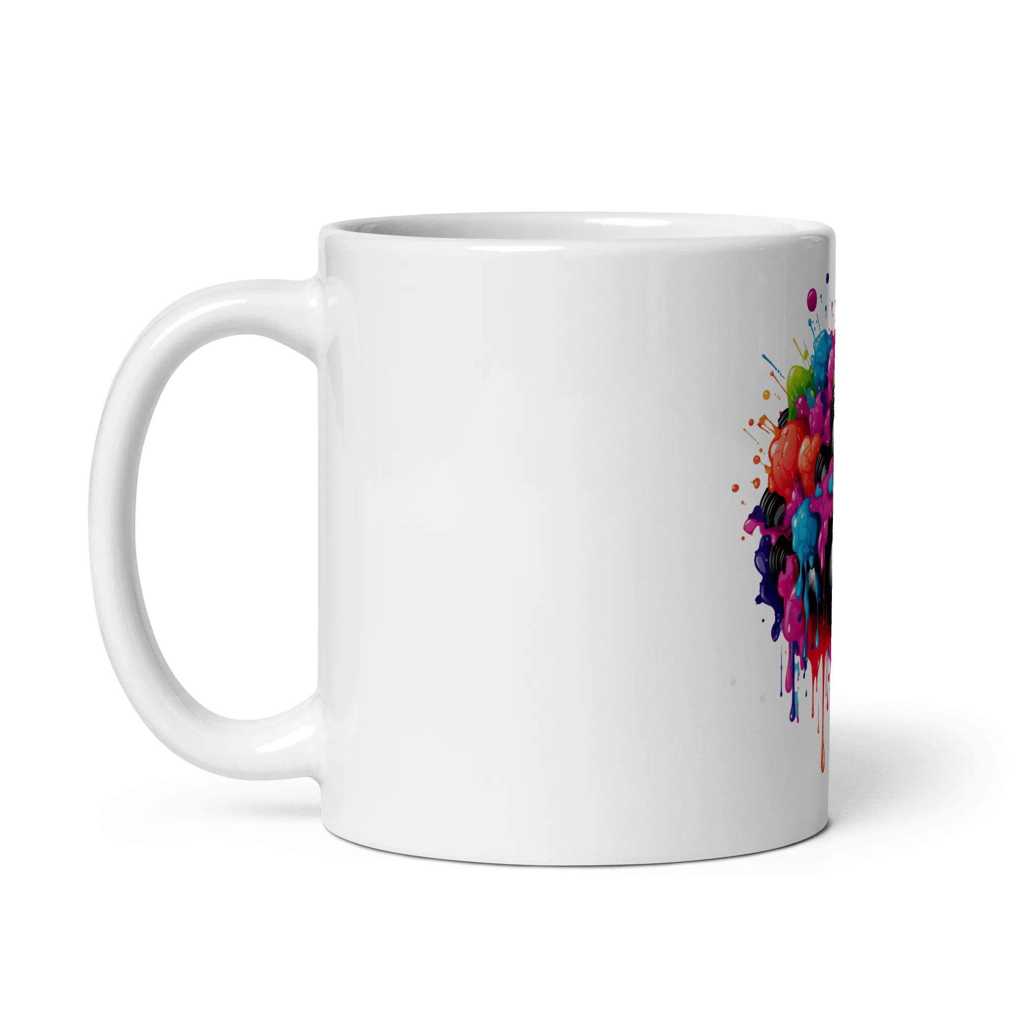 Burst Vision White Glossy Mug