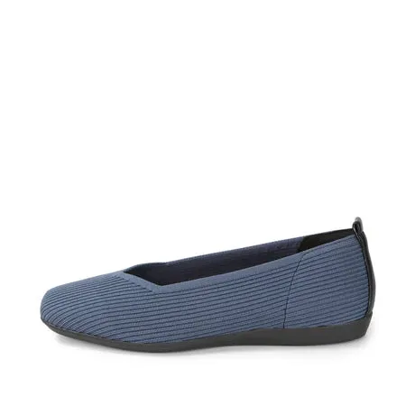 BUSSOLA VENUS SHADOW BLUE KNIT BALLET FLAT