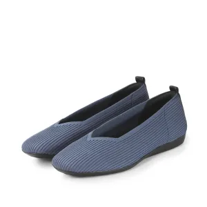 BUSSOLA VENUS SHADOW BLUE KNIT BALLET FLAT