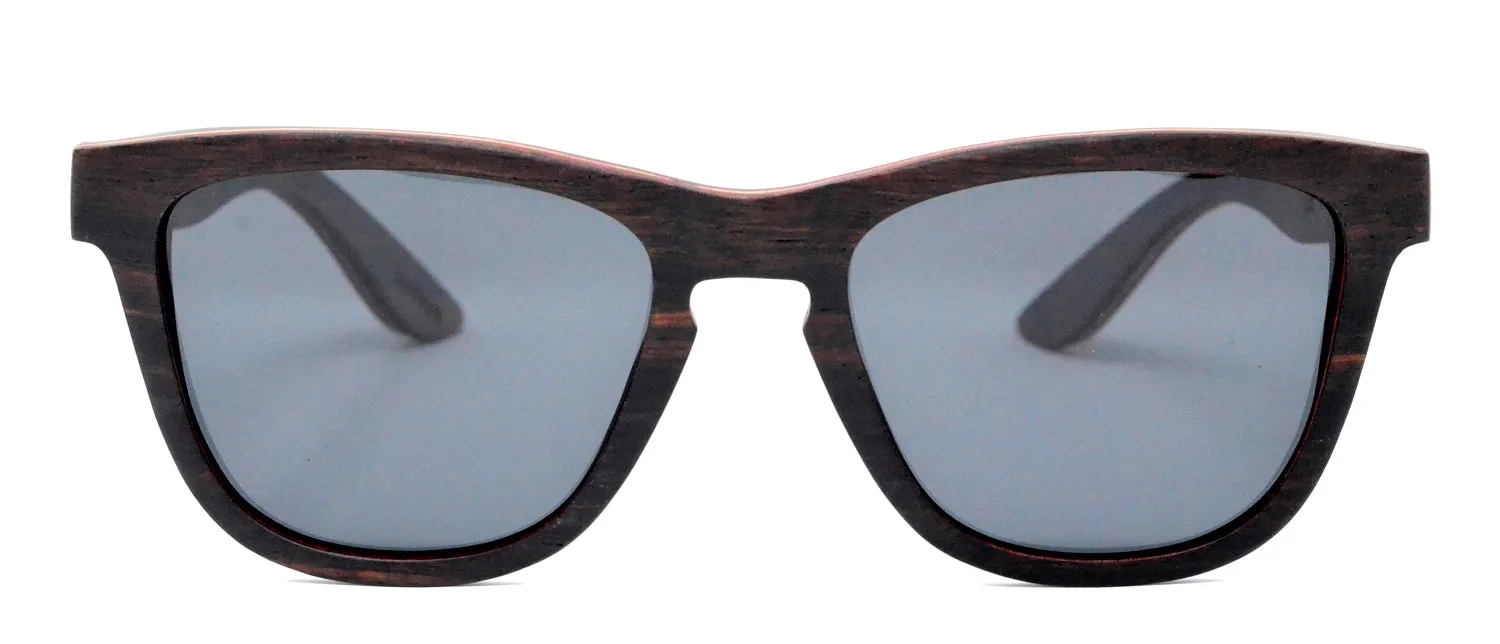 Camber Series / Ebony Wood / Polarized Sunglasses / Black Lenses