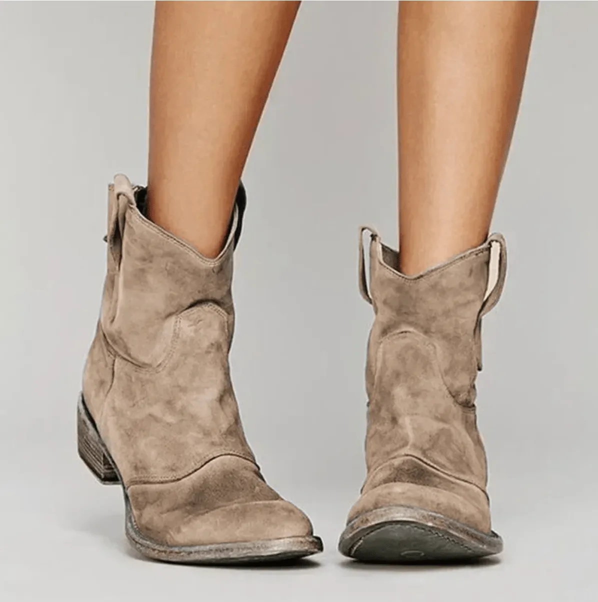 Charlotte | Suede Western Boots