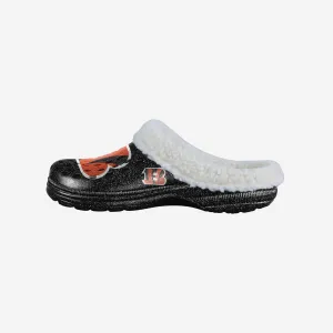 Cincinnati Bengals Womens Sherpa Lined Glitter Clog